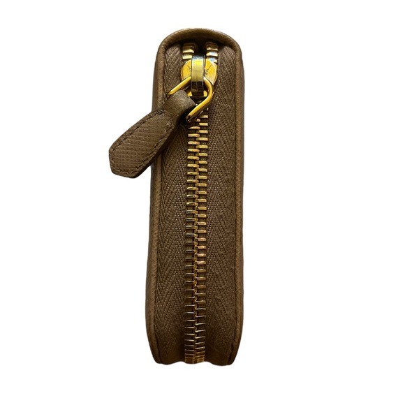 Prada Cipria Saffiano Triangle Long Zip Wallet - Picture 11 of 12